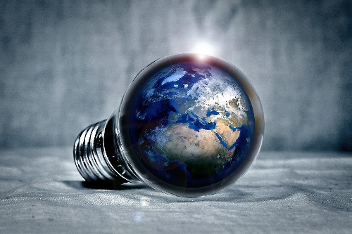 lightbulb earth